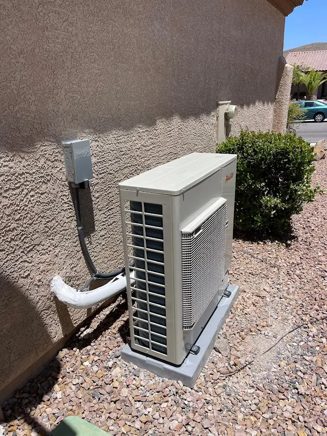 Residential air conditioning condenser unit in Junction City